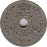 Монета. Бельгия. 5 сантимов 1904 год. BELGIQUE. ав.