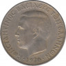  Монета. Греция. 5 драхм 1970 год. ав.