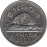 Монета. Канада. 5 центов 2000 год. ав.