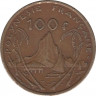 Монета. Французская Полинезия. 100 франков 2002 год. рев.