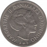 Монета. Дания. 5 крон 1980 год. рев.