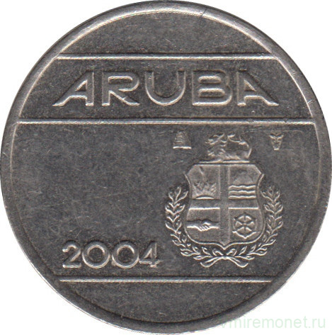 Монета. Аруба. 25 центов 2004 год.