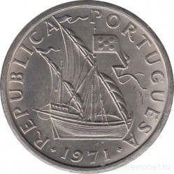 Монета. Португалия. 10 эскудо 1971 год.