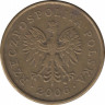 Монета. Польша. 5 грошей 2006 год. ав.