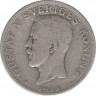 Монета. Швеция. 1 крона 1915 год. ав.