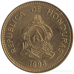 Монета. Гондурас. 5 сентаво 1998 год. 