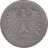 Монета. ФРГ. 5 марок 1981 год. Монетный двор - Гамбург (J). ав.
