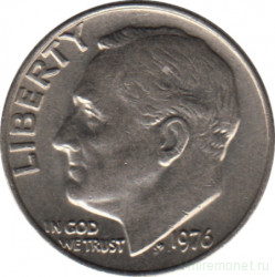 Монета. США. 10 центов 1976 год.