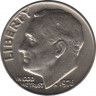 Монета. США. 10 центов 1976 год. ав.