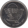 Монета. Канада. 25 центов 2011 год. Природа Канады - Сапсан. ав.