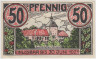 Бона. Нотгельд. Германия. Округ Винсен (Лухе). 50 пфеннигов 1921 год. Вариант 1434.2.а.2. рев.