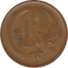 Монета. Австралия. 1 цент 1968 год. рев.