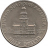 Реверс. Монета. США. 50 центов 1976 год. Монетный двор D. 200 лет независимости.