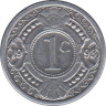 Монета. Нидерландские Антильские острова. 1 цент 1993 год. ав.