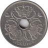 Монета. Дания. 5 крон 2001 год. ав.