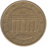 Монета. Германия. 50 центов 2002 год. (D).