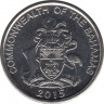 Монета. Багамские острова. 5 центов 2015 год. рев.