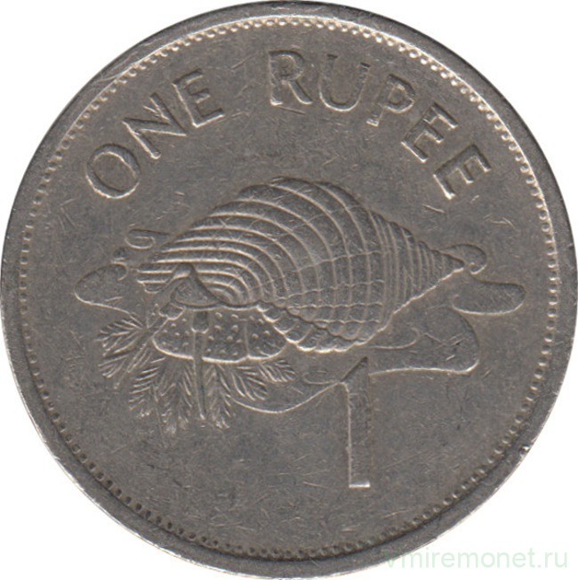 Монета. Сейшельские острова. 1 рупия 2010 год. Магнитная.