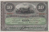 Банкнота. Куба. "Банко Испаньёль де ла исла де Куба". 10 песо 1896 год. Тип 49d. ав.