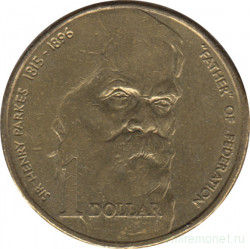 Монета. Австралия. 1 доллар 1996 год. 100 лет со дня смерти сэра Генри Паркса.