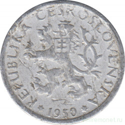 Монета. Чехословакия. 1 крона 1950 год.