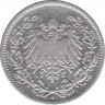 Монета. Германия. Германская империя. 1/2 марки 1905 год. Монетный двор - Берлин (А). рев.
