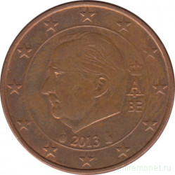 Монета. Бельгия. 5 центов 2013 год.