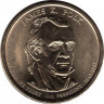 Аверс.Монета. США. 1 доллар 2009 год. Президент США № 11, Джеймс К. Полк. Монетный двор P.