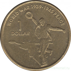Монета. Австралия. 1 доллар 2005 год. 60 лет со дня окончания Второй мировой войны.