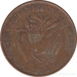 Монета. Мадагаскар. 10 франков 1996 год.