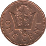 Монета. Барбадос. 1 цент 1979 год. рев.