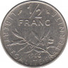 Монета. Франция. 0,5 франка 1966 год. ав.