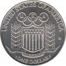 Монета. США. 1 доллар 1992 год (D). XXV летние Олимпийские игры. Барселона. рев.