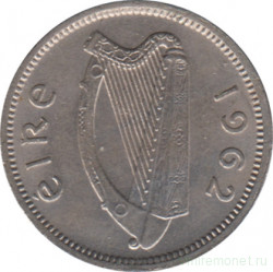 Монета. Ирландия. 3 пенса 1962 год.