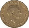 Монета. Дания. 1 крона 1957 год. рев.
