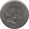 Монета. Филиппины. 1 песо 2012 год. ав.