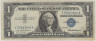 Банкнота. США. 1 доллар 1957 год. Синяя печать. Тип 419. ав.