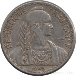 Монета. Французский Индокитай. 10 сантимов 1940 год. Магнитная.