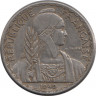 Монета. Французский Индокитай. 10 сантимов 1940 год. ав.