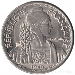 Монета. Французский Индокитай. 10 сантимов 1940 год. Магнитная.