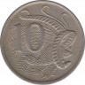 Монета. Австралия. 10 центов 1975 год. рев.
