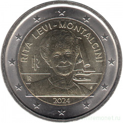 Монета. Италия. 2 евро 2024 год. Рита Леви-Монтальчини. 