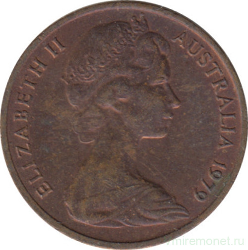 Монета. Австралия. 1 цент 1979 год.