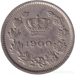 Монета. Румыния. 5 бань 1900 год.