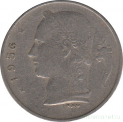 Монета. Бельгия. 1 франк 1956 год. BELGIQUE.