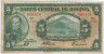 Банкнота. Боливия. 5 боливианов 1928 год. Первый выпуск. ав.