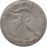 Монета. США. 50 центов 1941 год. Шагающая свобода. Монетный двор - Сан-Франциско (S). ав.