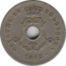 Монета. Бельгия. 5 сантимов 1905 год. BELGIQUE. ав.