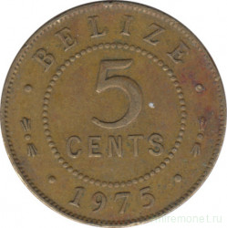 Монета. Белиз. 5 центов 1975 год.