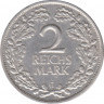 Монета. Германия. Веймарская республика. 2 марки 1926 год. Монетный двор - Карлсруэ (G). рев.
